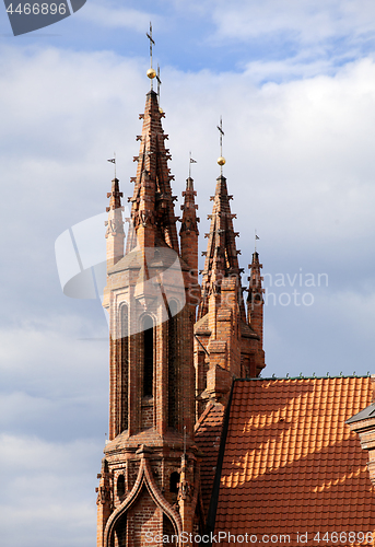 Image of St. Anna's Church in Vilnius, Lithuania