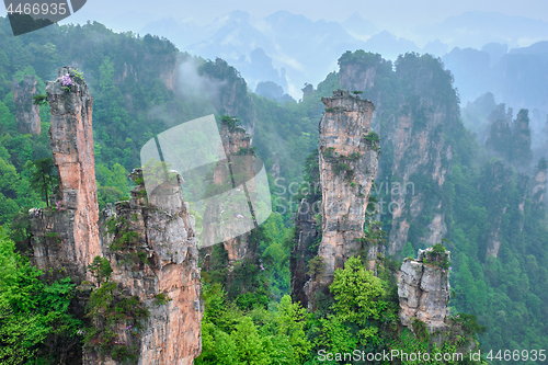 Image of Zhangjiajie mountains, China