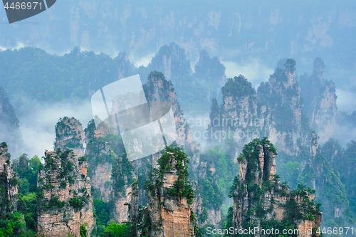 Image of Zhangjiajie mountains, China