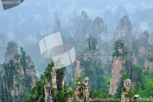 Image of Zhangjiajie mountains, China