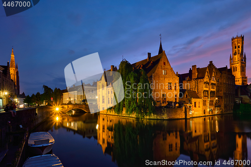 Image of Famous view of Bruges, Belgium