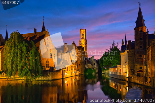 Image of Famous view of Bruges, Belgium