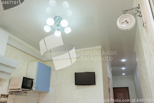 Image of Stretch ceiling in the kitchen and hallway