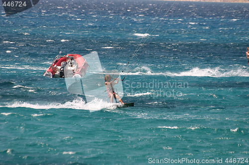 Image of Kiter on water