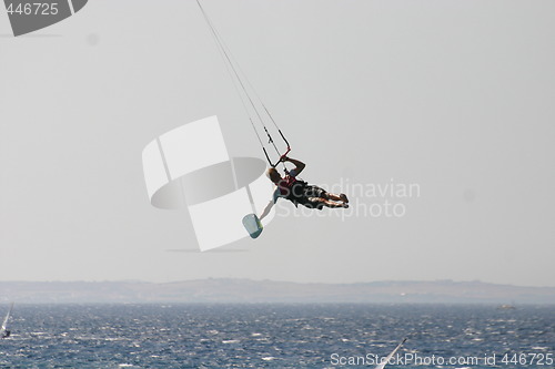 Image of Kite boarder in the air