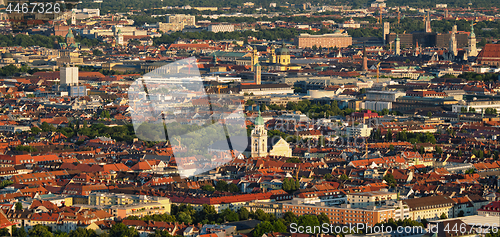 Image of Aerial view of Munich. Munich, Bavaria, Germany