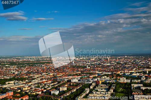 Image of Aerial view of Munich. Munich, Bavaria, Germany