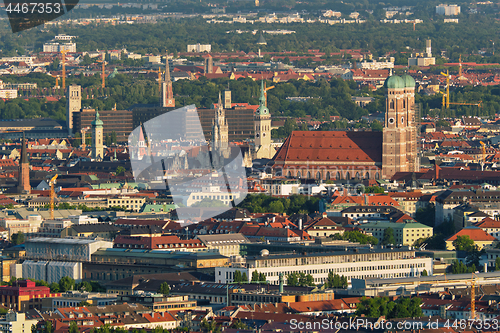 Image of Aerial view of Munich. Munich, Bavaria, Germany