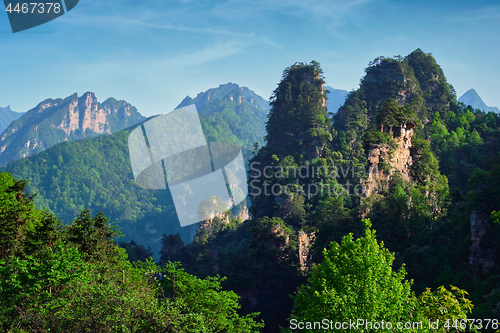 Image of Zhangjiajie mountains, China