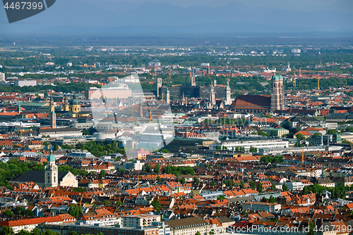 Image of Aerial view of Munich. Munich, Bavaria, Germany