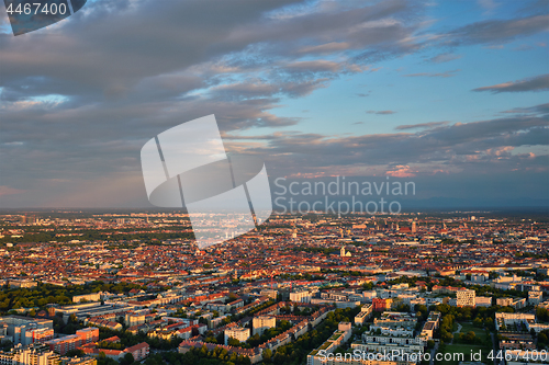 Image of Aerial view of Munich. Munich, Bavaria, Germany