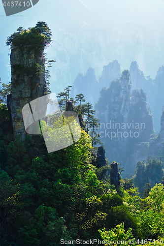 Image of Zhangjiajie mountains, China