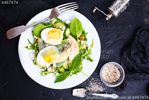 Image of bulgur with vegetablew and eggs