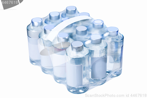 Image of box of bottled water