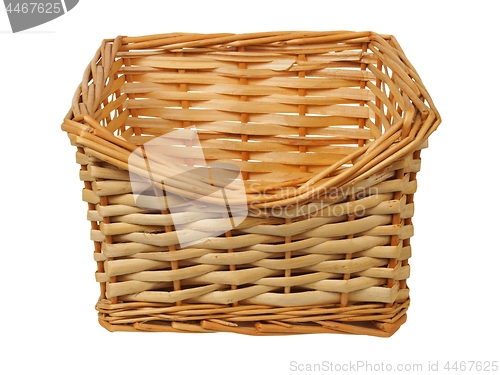 Image of Wicker basket on white