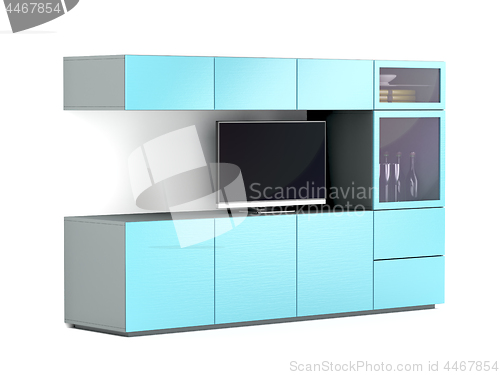 Image of Led tv and big tv cabinet