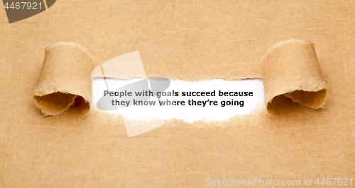 Image of People With Goals Succeed Inspirational Quote