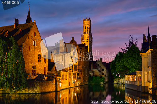 Image of Famous view of Bruges, Belgium