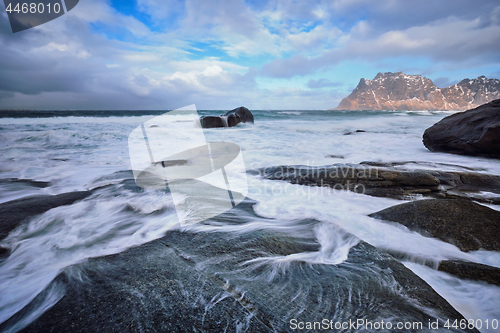 Image of Beach of fjord in Norway