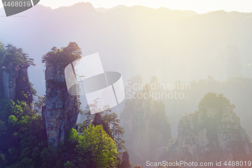 Image of Zhangjiajie mountains, China