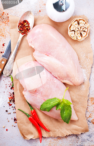 Image of raw chicken fillet