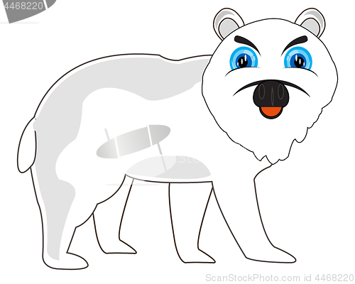 Image of Vector illustration north animal polar bear.Arctic animal