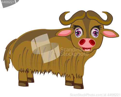 Image of Vector illustration arctic animal musk ox.Vector illustration