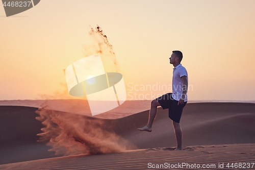 Image of Man in desert