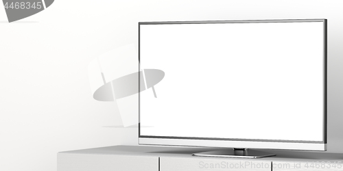 Image of Led tv with blank screen