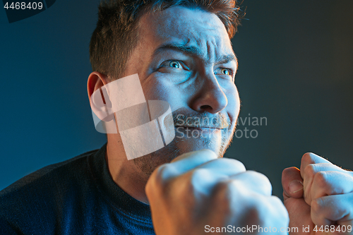 Image of The anger and screaming man