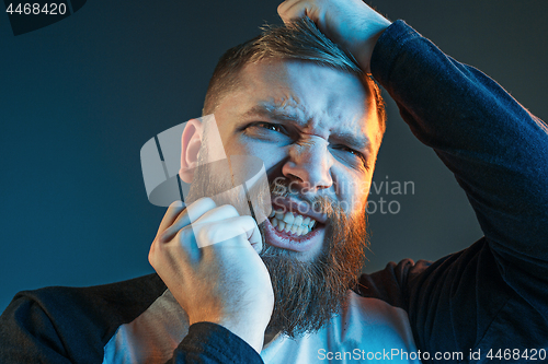 Image of The anger and screaming man