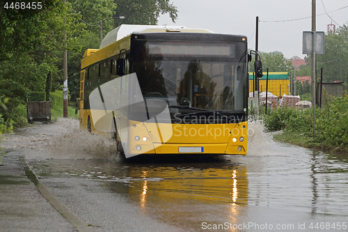 Image of Bus in Floods