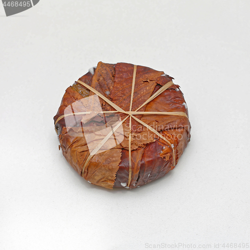 Image of Cheese in Leaves