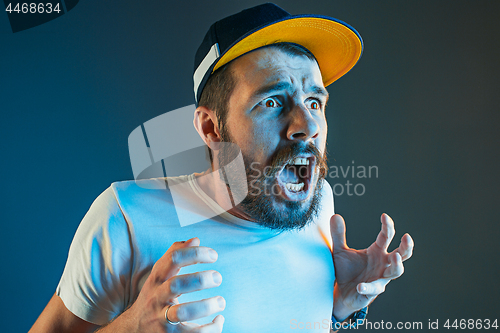 Image of The anger and screaming man