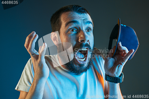 Image of The anger and screaming man