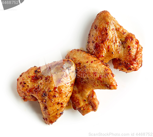 Image of roasted spicy chicken wings