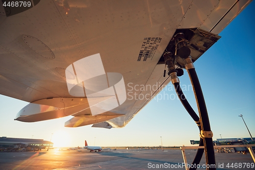 Image of Refueling of the airplane