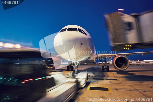 Image of Push back of the airplane