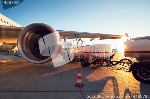 Image of Refueling of the airplane