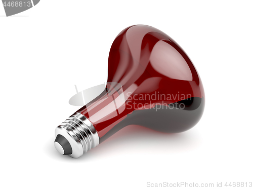 Image of Infrared bulb on white background