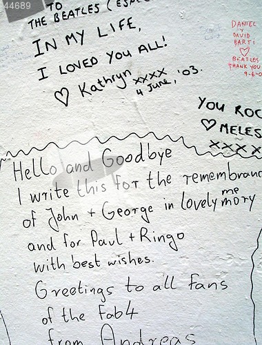 Image of Abbey Road Beatles Grafitti