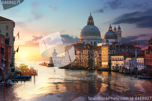 Image of Venetian basilica at sunrise