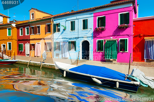 Image of Colorful street on Burano