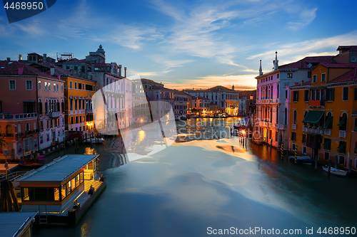 Image of Vaporetto stop in Venice