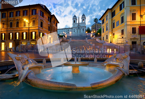 Image of Barcaccia and Spanish Stairs