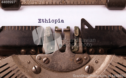 Image of Old typewriter - Ethiopia