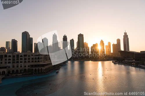 Image of musical fountain in Dubai