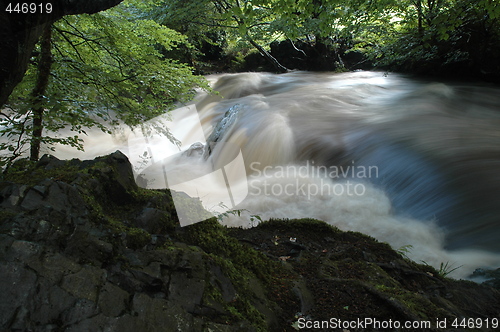 Image of falls in flood