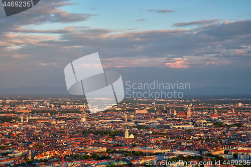 Image of Aerial view of Munich. Munich, Bavaria, Germany