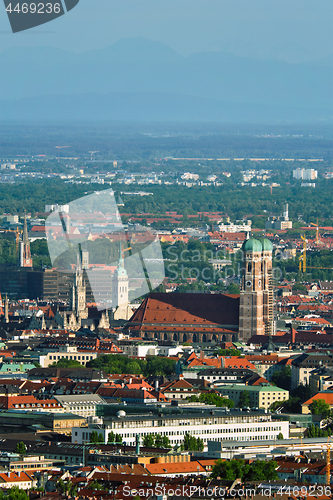 Image of Aerial view of Munich. Munich, Bavaria, Germany